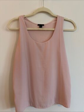 Mixed media Light Pink Sleeveless Shell Top